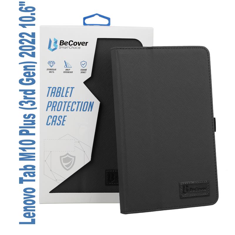 Чохол-книжка BeCover Slimbook для Lenovo Tab M10 Plus TB-125F (3rd Gen)/K10 Pro TB-226 10.61“ Black (707979)