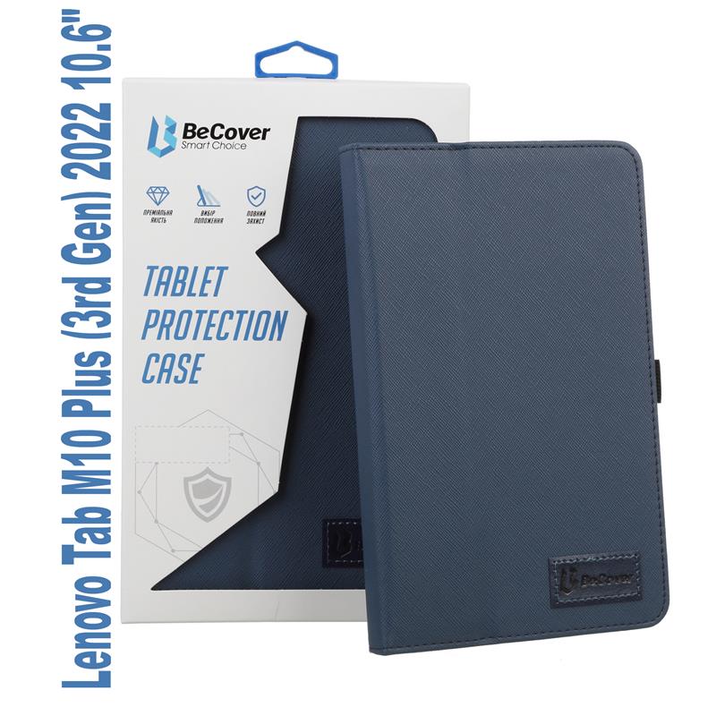 Чохол-книжка BeCover Slimbook для Lenovo Tab M10 Plus TB-125F (3rd Gen)/K10 Pro TB-226 10.61“ Deep Blue (707980)