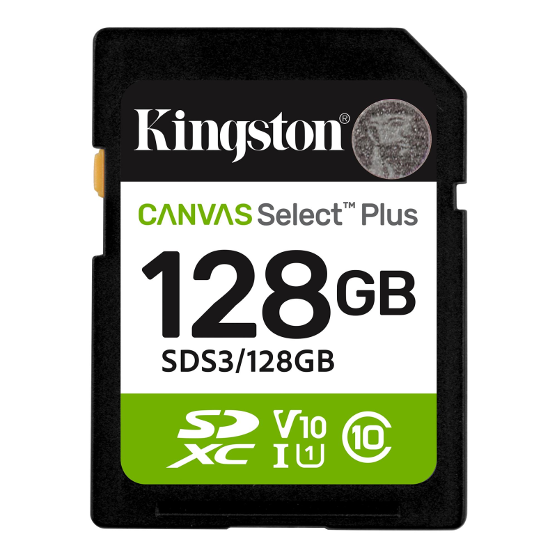Карта пам`яті SDXC 128GB UHS-I Class 10 Kingston Canvas Select Plus R150MB/s (SDS3/128GB)