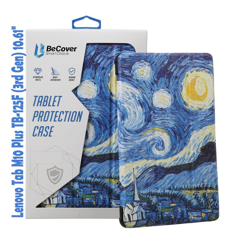 Чохол-книжка BeCover Smart для Lenovo Tab M10 Plus TB-125F (3rd Gen)/K10 Pro TB-226 10.61“ Night (708315)