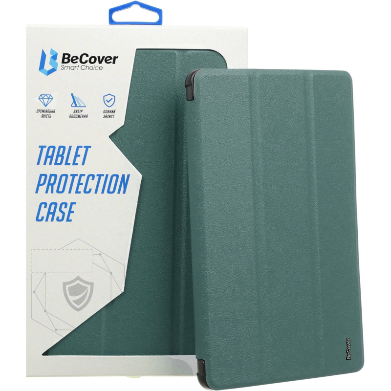 Чохол-книжка BeCover Tri Fold Soft TPU Silicone для Apple iPad Pro 11“ M4 2024 Dark Green (711746)
