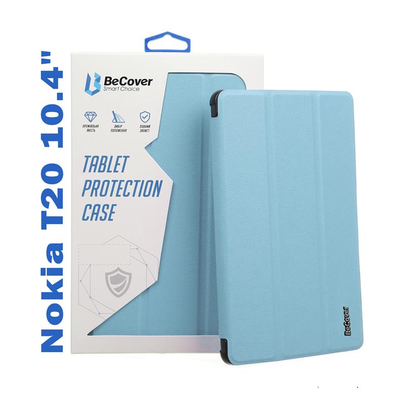Чохол-книжка BeCover Smart для Nokia T20 10.4“ Light Blue (708051)