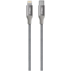 Кабель Ttec AlumiCable USB Type-C - Lightning (M/M), 1.5 м, Space Gray (2DK41UG)