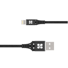 Кабель Promate NerveLink-i USB - Lightning (M/M), 2.4 A, 1.2 м, Black