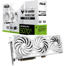 Відеокарта GF RTX 5070 Ti 16GB GDDR7 TUF Gaming OC BTF White Asus (TUF-RTX5070TI-O16G-BTF-WHITE)