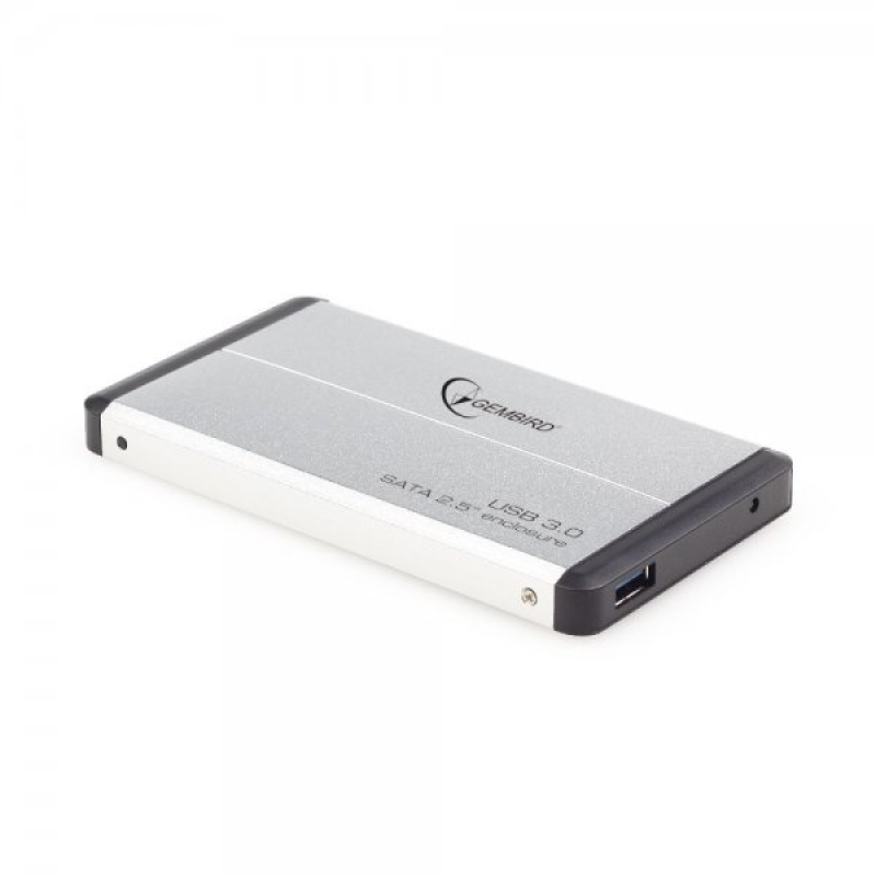 Зовнішня кишеня Gembird для підключення SATA HDD 2.5“, USB 3.0, Silver (EE2-U3S-2-S)