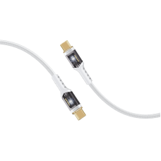 Кабель Promate Lucidline-CC120 USB Type-C - USB Type-C (M/M), 5 A, 100 W, 1.2 м, White