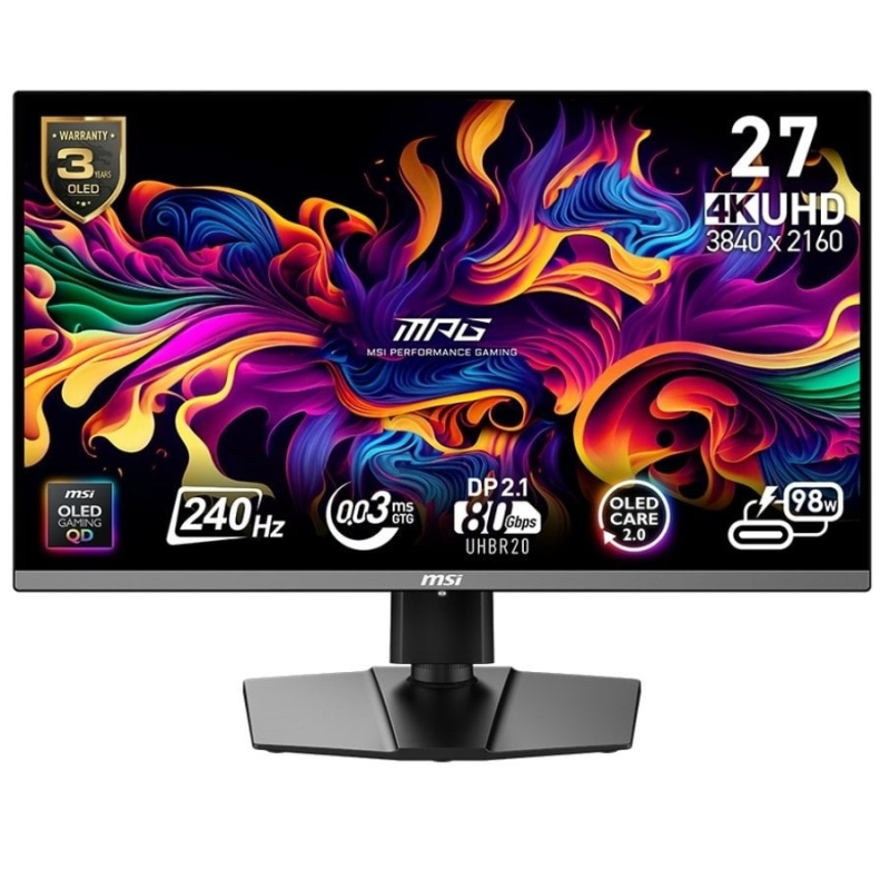 Монітор MSI 26.5“ MPG 272URX QD-OLED Black 240Hz