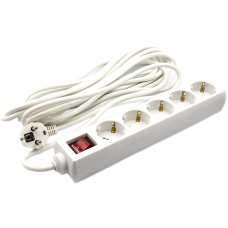 Фільтр живлення PowerPlant JY-1052/7 (PPSA08M70S5) 5 розеток, 7 м, білий, пакет