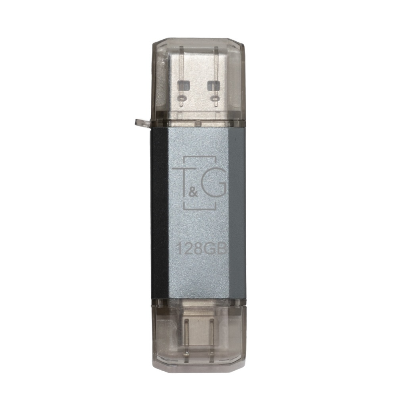 Флеш-накопичувач USB 128GB Type-C T&G 009 Star Series Silver (TG009TC-128GSL)