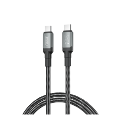 Кабель XO USB Type-C - USB Type-C (M/M), 5А, 240W, 2 м, Black (NB-Q264B-CC.black)