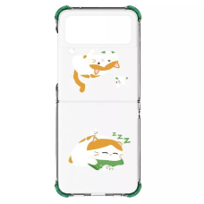 Чохол-накладка Samsung Cat Catching Fish Case для Samsung Galaxy Flip 4 SM-F721 Transparent (GP-FPF721HIAWW)