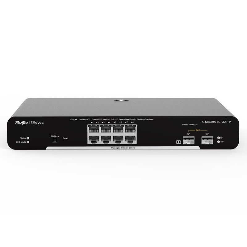 Комутатор Ruijie Reyee RG-NBS3100-8GT2SFP-P