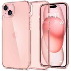 Чохол-накладка Spigen Crystal Flex для Apple iPhone 15 Plus Rose Crystal (ACS06458)
