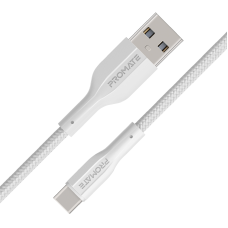 Кабель Promate xCord-AC200 USB - USB Type-C (M/M), 2 м, White (xcord-ac200.white)