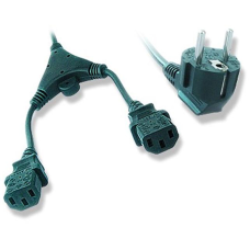 Кабель силовий Cablexpert (PC-186-ML6) CEE7/17-C13*2, чорний, 2 м, Y-подібний