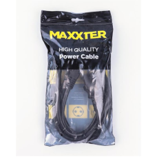 Кабель силовий Maxxter CL-22-6 (CEE7/7-C13), 3*1.5 мм кв, чорний, 1.8 м