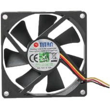 Вентилятор Titan TFD-8015 M 12 Z, 80х80х15мм, 3-pin, чорний
