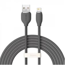 Кабель Baseus Jelly Liquid Silica Gel USB - Lightning (M/M), 2.4 A, 2 м, Black (CAGD000101)