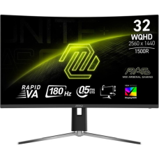 Монiтор MSI 31.5“MAG 32CQ6PF VA Black Curved 180Hz