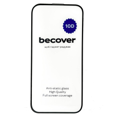 Захисне скло BeCover для Apple iPhone 15 Plus 10D Black (711330)