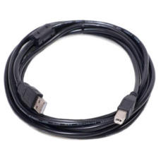 Кабель PowerPlant (KD00AS1227) USB2.0(AM)-USB2.0(BM), 5м, Black, one ferrite