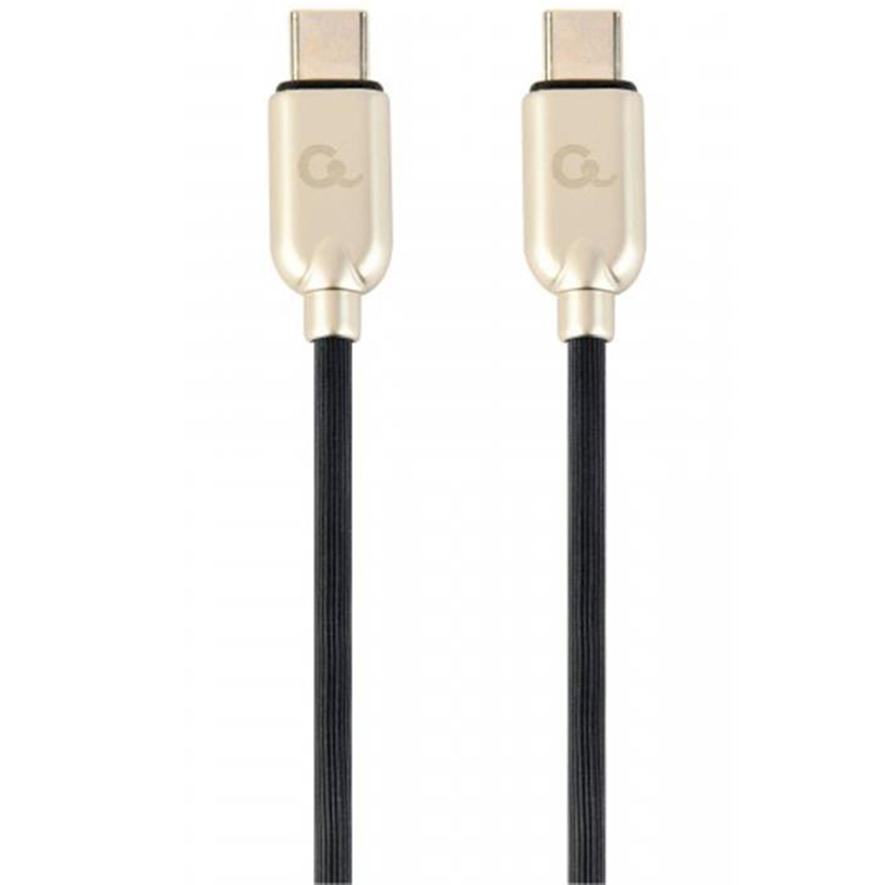 Кабель Cablexpert USB Type-C - USB Type-C (M/M), 1 м, чорний/золотистий (CC-USB2PD60-CMCM-1M)