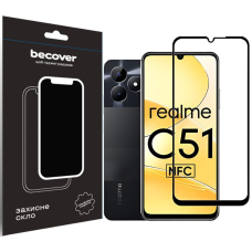 Захисне скло BeCover для Realme C51 Black (710301)