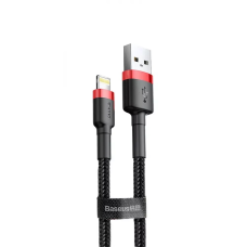 Кабель Baseus Cafule USB - Lightning (M/M), 2.4A, 1 м Black (6953156274976)