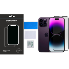 Захисне скло BeCover для Apple iPhone 14 Pro Black (707968)