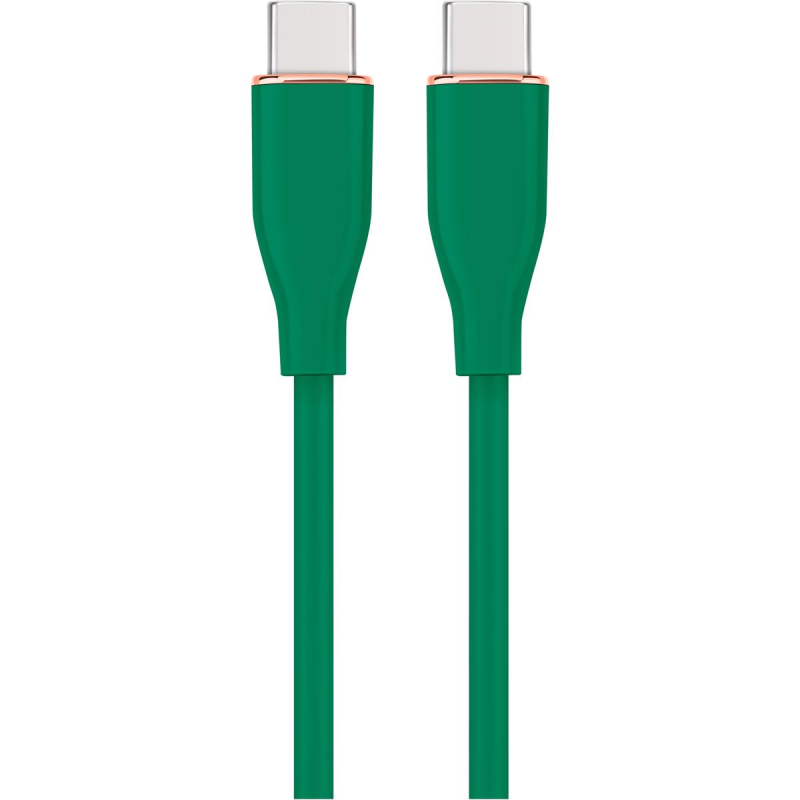Кабель Cablexpert USB Type-C - USB Type-C (M/M), 3 A, 60 W, 1.5 м, Green (CC-USB2S-CMCM-1.5M-G)