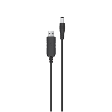Кабель живлення ACCLAB USB - DC (M/M), 5.5х2.5 мм, 12V, 1A, 1 м, Black (1283126552847)