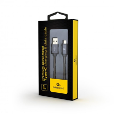Кабель Cablexpert USB - USB Type-C V 2.0 (M/M), 1 м, сірий (CC-USB2S-AMCM-1M-BG)