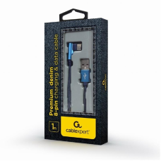 Кабель Cablexpert USB - USB Type-C V 2.0 (M/M), преміум, 1 м, синій (CC-USB2J-AMCML-1M-BL)