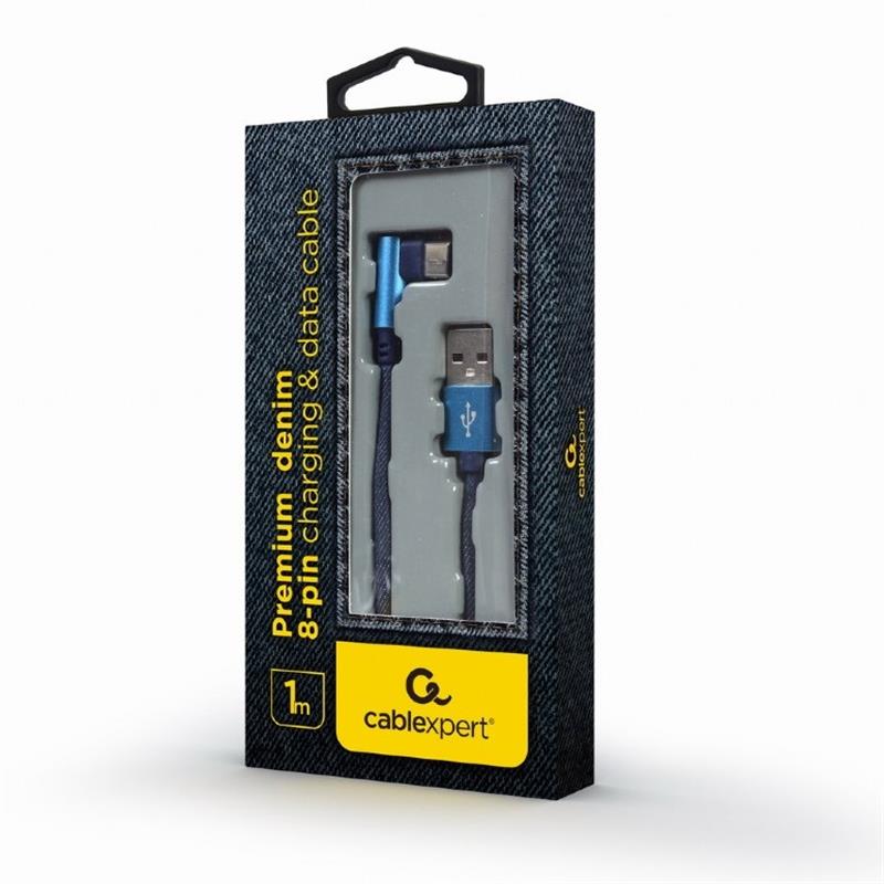 Кабель Cablexpert USB - USB Type-C V 2.0 (M/M), преміум, 1 м, синій (CC-USB2J-AMCML-1M-BL)