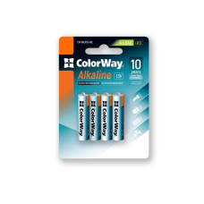 Батарейка ColorWay Alkaline Power AAA/LR03 BL 4шт
