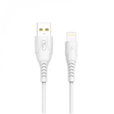Кабель SkyDolphin S08L USB - Lightning (M/M), 1 м, White (USB-000560)