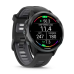 Смарт-годинник Garmin Forerunner 970 Black Carbon Gray DLC Titanium with Black/Translucent Whitestone Silicone with Slate Buckle (010-02969-60)
