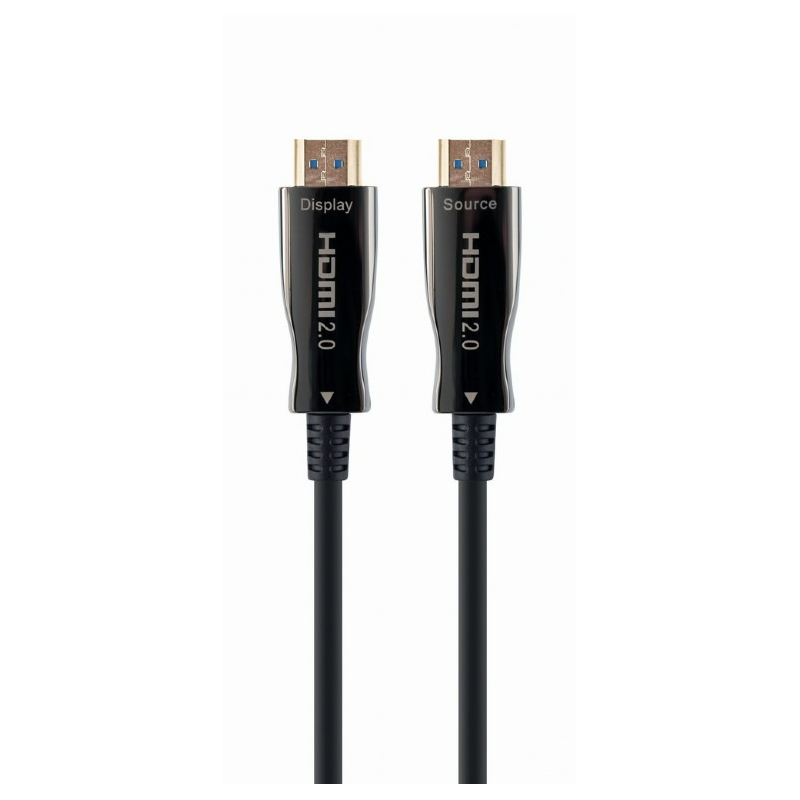 Кабель Cablexpert HDMI - HDMI V 2.0 (M/M), з позолоченими контактами, 80 м, Black (CCBP-HDMI-AOC-80M-02)