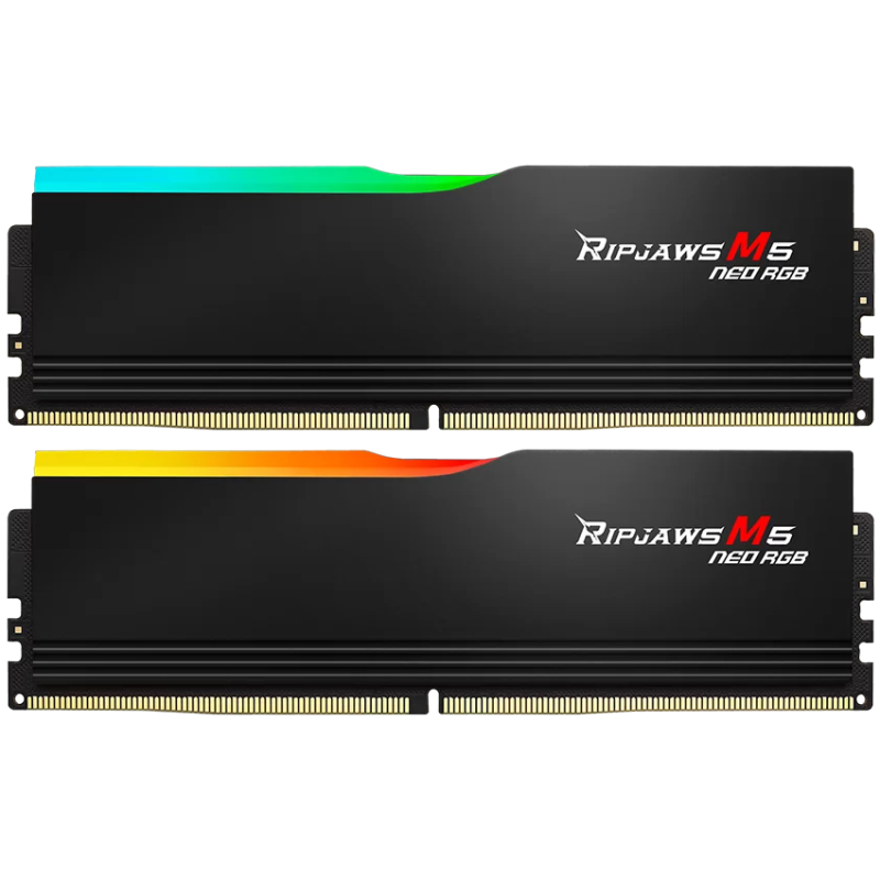 Модуль пам`ятi DDR5 2x32GB/6000 G.Skill Ripjaws M5 Neo RGB Black (F5-6000J3636F32GX2-RM5NRK)