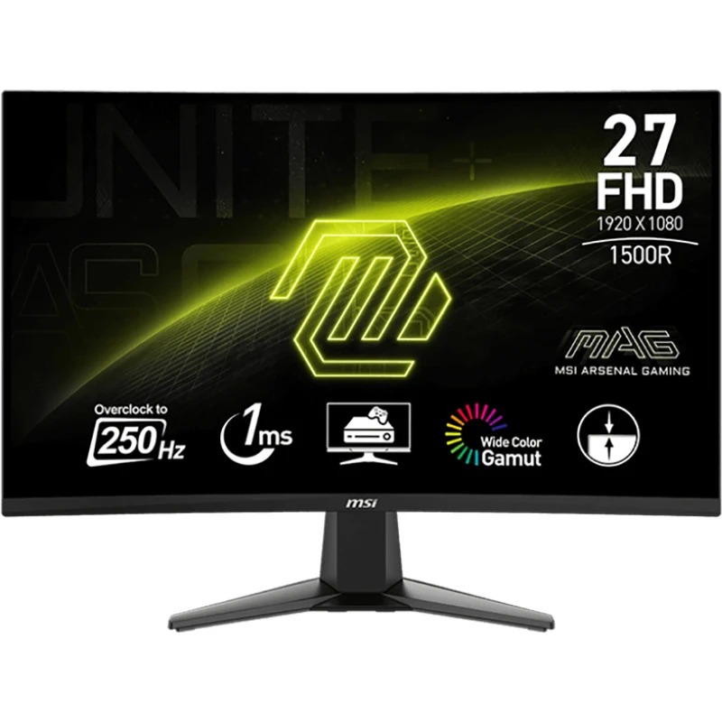 Монітор MSI 27“ MAG 27C6X VA Black Curved 250Hz