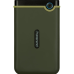 Накопичувач зовнiшнiй HDD 2.5“ USB 2.0TB Transcend StoreJet 25M3 Military Green Slim (TS2TSJ25M3G)