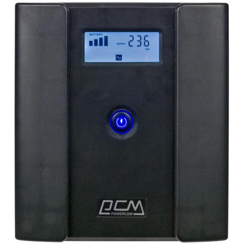 Джерело безперебійного живлення Powercom RPT-1500AP, 4xSchuko, LCD (00210225)