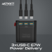 Зарядний пристрій Promate TripMate-GaN75 75W Black