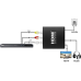 Конвертер PowerPlant (CA911479) HDCAV01 AV (3xRCA) - HDMI, чорний