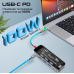 USB-хаб Promate TransHub-Go USB Type-C 9-в-1 Grey