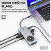 USB-хаб Promate ComandHub-Pro USB Type-C Grey