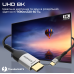 Кабель Promate USB Type-C - HDMI V 2.1 (M/M), 1.8 м, Grey (mediacord-8k.grey)