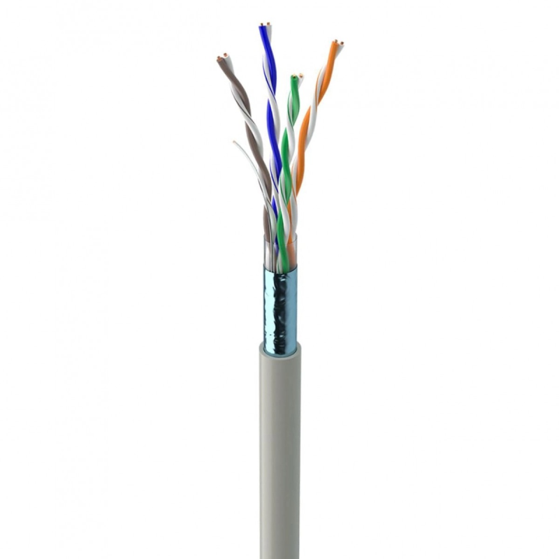 Кабель вита пара FTP 5е ATcom (бух.305м) 4х2х0,50мм медь