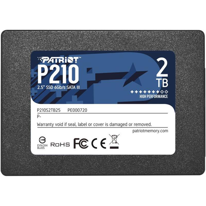 Накопичувач SSD 2TB Patriot P210 2.5“ SATAIII TLC (P210S2TB25)